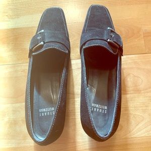 Stuart Weitzman Vintage Black Velvet Heels Size 7 EUC